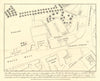 Plan of Charing Cross & Whitehall in 1734. Westminster. J.T. Smith 1807 map