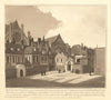 Little Dean’s Yard, Westminster School & Abbey. Aquatint by J.T. Smith 1808