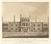 The North (Strand) Front of Somerset House, London by W. Moss. J.T. Smith 1808