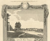 View of Richmond, the bridge & the hill from NW. London. WALPOOLE 1794 print