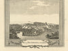 View of the town of Richmond, Yorkshire. WALPOOLE 1794 old antique print