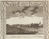 View of Mortlake from Dukes Meadows. St Mary the Virgin church. WALPOOLE 1794