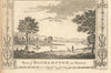 View of Roehampton, in Surrey. Mortlake & Grove Park. WALPOOLE 1794 old print
