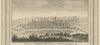View of the town of Northampton, in Northamptonshire. WALPOOLE 1794 old print