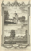 Shugborough Hall, Staffordshire & Temple of the Winds. Anson. WALPOOLE 1794