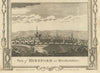 View of the City of Hereford, in Herefordshire. WALPOOLE 1794 old print