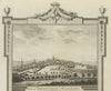 East view of Birmingham in Warwickshire. WALPOOLE 1794 old antique print