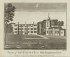 View of Gothurst (now Gayhurst House), in Buckinghamshire. WALPOOLE 1794 print