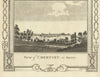 View of Chertsey, Surrey, with St Peter's church. WALPOOLE 1794 old print