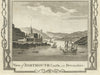 View of Dartmouth Castle & town, in Devonshire. WALPOOLE 1794 old print