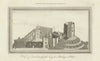 View of Durham Castle being the Bishop's Palace. WALPOOLE 1794 old print