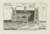 The West prospect of Lumley Castle, County Durham. WALPOOLE 1794 old print