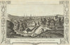 View of the City of Glasgow, in the County of Clydesdale. WALPOOLE 1794 print