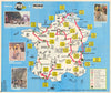 Les Etapes du Tour de France. Pif Gadget/Miko. Cycling poster map 68x57cm 1979
