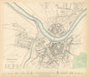DRESDEN. Antique town city map plan. Key buildings profiles. SDUK 1847 old