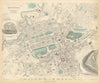 EDINBURGH. Antique town city map plan. Key buildings profiles. SDUK 1847