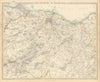 EDINBURGH & ENVIRONS. Leith Linlithgow Peebles Haddington. SDUK 1847 old map