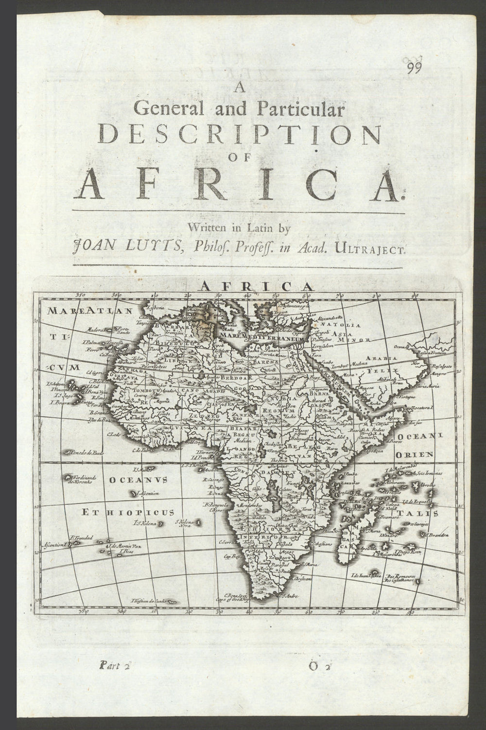 Africa by Herman Moll. Hypothesised interior! Phantom St Matthew Island 1701 map