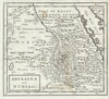 Abissinia and Nubia by Herman Moll. Ethiopia Eritrea Sudan Abyssinia 1701 map