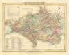 Antique hand-coloured Dorsetshire county map by George Cole & John Roper 1810