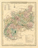 Antique hand-coloured Gloucestershire county map by George Cole/John Roper 1810