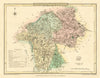 Antique hand-coloured Westmoreland county map by George Cole & John Roper 1810