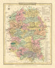 Antique hand-coloured Wiltshire county map by George Cole & John Roper 1810