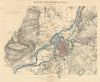 Metz et ses Environs Août-Octobre 1870. Franco-Prussian War city plan 1870 map