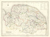 Antique county map of NORFOLK by Creighton & Walker for Lewis c1840 old