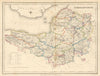 Antique county map of SOMERSETSHIRE by Creighton & Walker for Lewis c1840