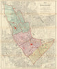 Map of the Parish of St. Mary Abbotts Kensington. Wards. Bacon/Leete 1892
