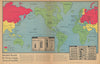 Divided World: Its Great Camps, Areas of Conflict. Cold War propaganda map 1948