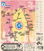 Tour de France - Miroir du Cyclisme. Cycling route poster map 60x70cm 1974