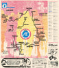 Tour de France - Miroir du Cyclisme. Cycling route poster map 60x70cm 1974