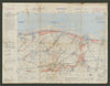 Operational D-Day map of Gold & Juno landing beaches—German defences—May 1944