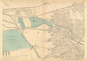 KENSAL GREEN Kilburn Maida Hill Ladbroke Grove N Kensington Queens Park 1886 map