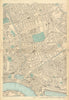 TOWER HAMLETS Bow Poplar Stepney Limehouse Mile End Bromley 1886 old map