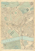 BELGRAVIA Chelsea Pimlico Battersea Park Nine Elms Brompton Victoria 1886 map