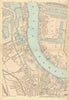 MILLWALL DEPTFORD Surrey & West India Docks Isle of Dogs Canary Wharf 1886 map