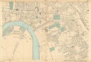 HAMMERSMITH & FULHAM Castlenau West Kensington Barons Court Earls Court 1886 map