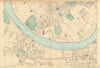 FULHAM & PUTNEY Wandsworth Sands End East Putney Parsons Green 1886 old map