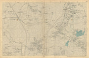 FINCHLEY/HENDON Mill Hill Colindale Colney Hatch Fortis Green. BACON  1886 map