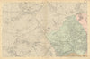 HAMPSTEAD WILLESDEN Cricklewood Golders Green Kilburn Belsize Pk BACON  1886 map