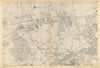 EALING/ACTON Greenford Hanwell Gunnersbury Perivale Hanger Lane. BACON  1886 map