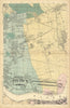 LONDON Royal Docks Woolwich Wanstead West/E Ham Beckton Barking Ilford 1886 map