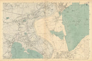 SW LONDON Twickenham Kingston Teddington Hampton Richmond. BACON  1886 old map