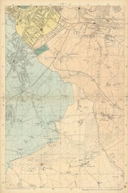 S LONDON Beckenham West Wickham South Norwood Penge Woodside Addington 1886 map