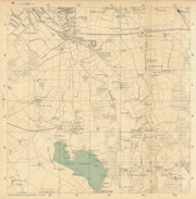 SOUTH LONDON Hayes Bromley Shooting Common Keston Chislehurst. BACON 1886 map