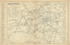 LONDON RAILWAYS shows companies & termini. Tube Underground. BACON 1886 map
