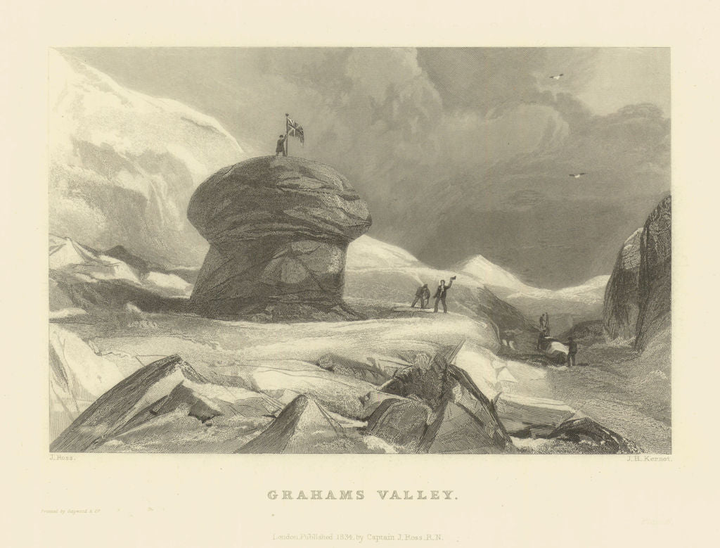 Grahams Valley by Captain John Ross—2nd Arctic Expedition 1835 old ...